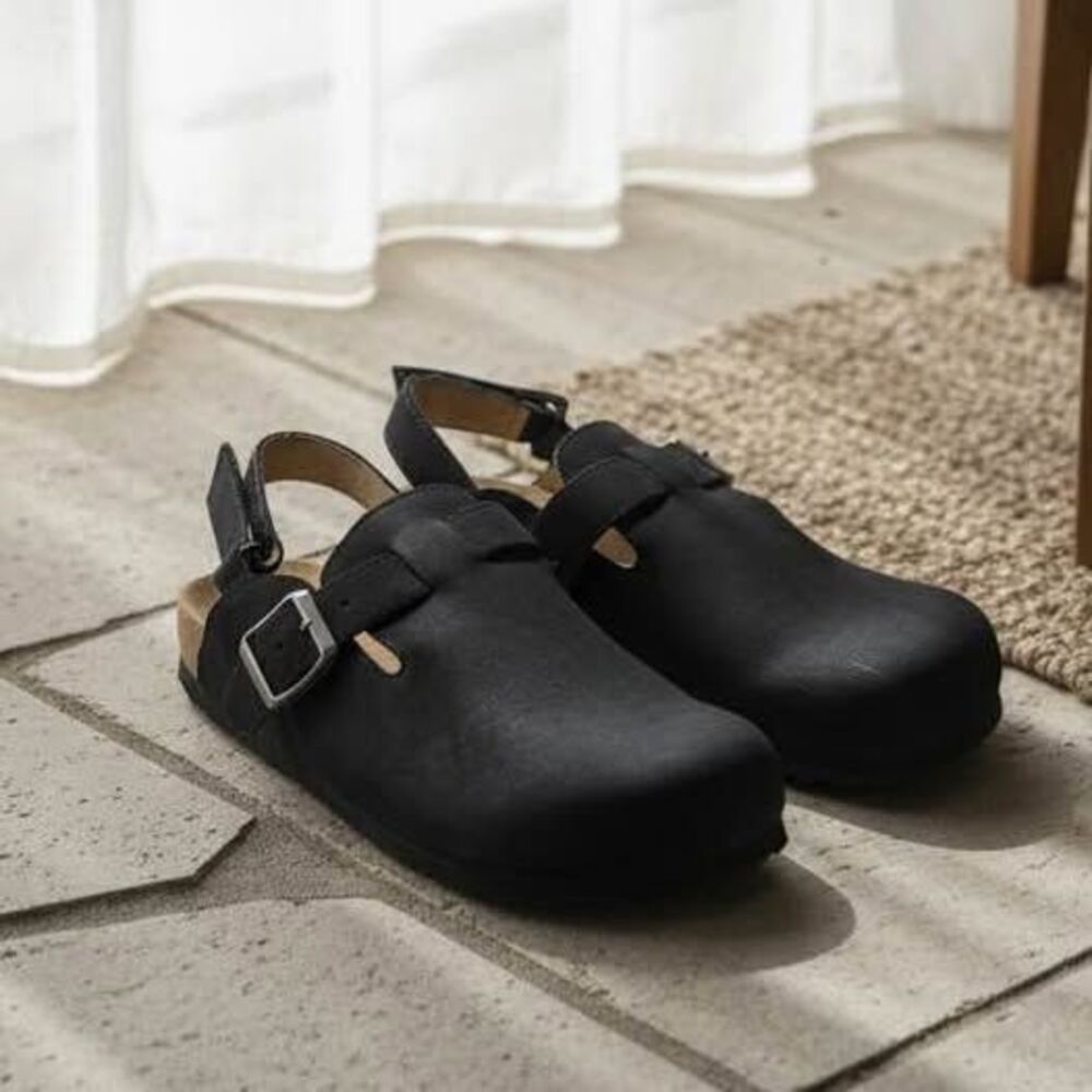 Girls Sonoma Black Clogs with Strap